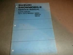 Vintage 1970 1971 Service Manual Supplement Suzuki SM10D SM20 Snowmobile. Fixed Price $29.99.