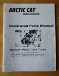 2007 Arctic Bearcat Wide Track Turbo Snowmobile Parts Manual. Fixed Price $12.99.