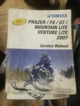 2006 Yamaha PZ50W PZ50GTW PZ50FXW Snowmobile Service Manual LIT-12618-02-58. Fixed Price $20.00.