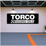 Torco Racing Oils Flag Banner 71X24 Garage Shop Wall Decor. Fixed Price $26.50.